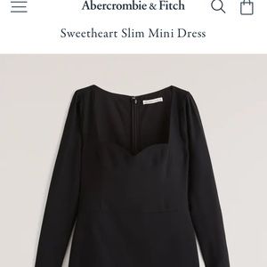 NWT Abercrombie sweetheart slim mini dress size L